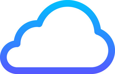cloud illustration on a white background       