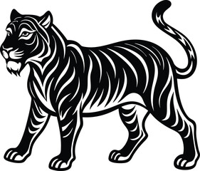 vector illustration of tiger