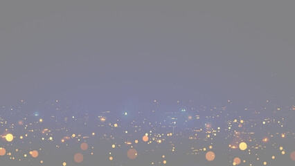 夜空に灯る無数の光 - 都会のきらめきと玉ボケ背景