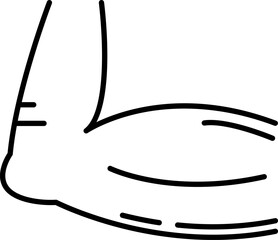 elbow illustration on a white background        