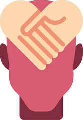 empathy-2 illustration on a white background        