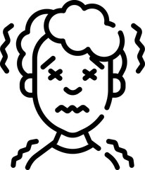 fever illustration on a white background       