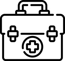 first aid kit illustration on a white background       