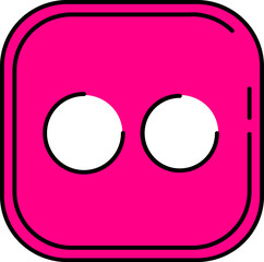 flickr illustration on a white background       