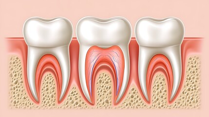 Tooth anatomy cross-section