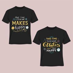 T-Shirt Design Mockup &ndash; Fashion Apparel Vector Template