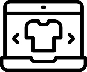 laptop illustration on a white background       
