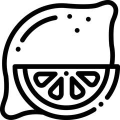 lemon illustration on a white background       