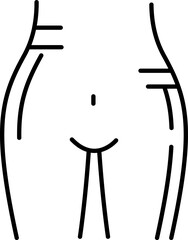 le-pubis illustration on a white background        