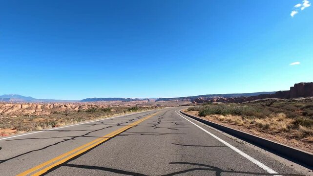 Utah Driving 1981 Arches Moab Red Rock Desert