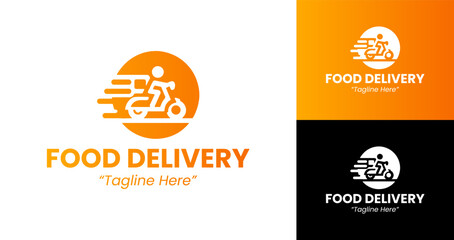 Fototapeta premium Modern and Clean Food Delivery Logo for Restaurant and Service Branding