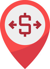 money exchange illustration on a white background       