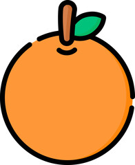 orange juice illustration on a white background        