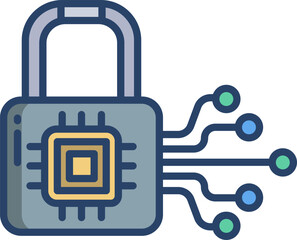 Obraz premium padlock illustration on a white background 