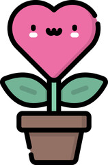 plant illustration on a white background        