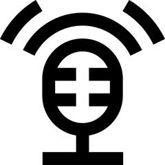 podcast illustration on a white background       