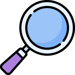 search illustration on a white background   