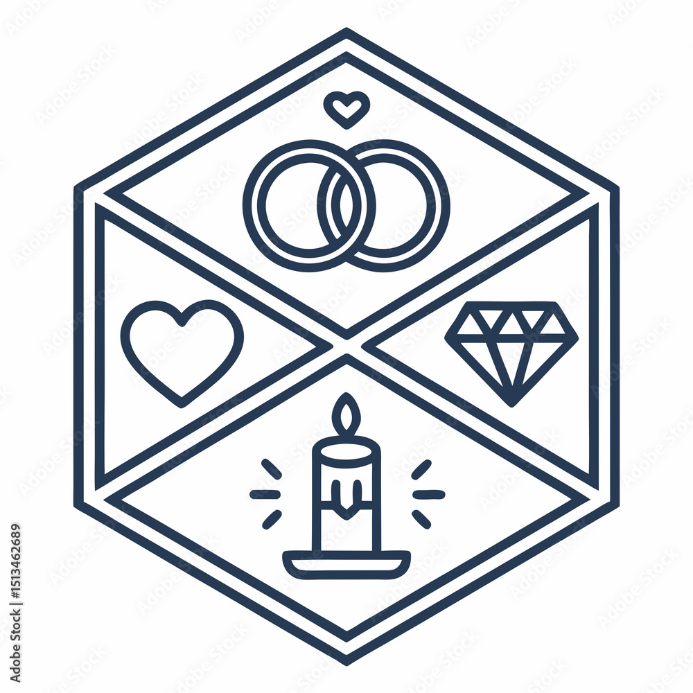 Poster design a bold, vector logo featuring a simple geometric shape, emphasizing strong lines and impactfu