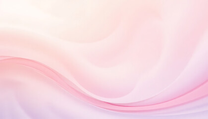 Delicate Soft Pastel Abstract Background Featuring Gentle Flowing Gradient Waves in Light Pink, Purple, and Cream Tones with a Smooth Airy Feel