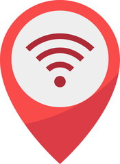 wifi illustration on a white background   