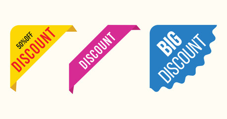 Set of Sale badges. Sale quality tags and labels. Template banner shopping badges.