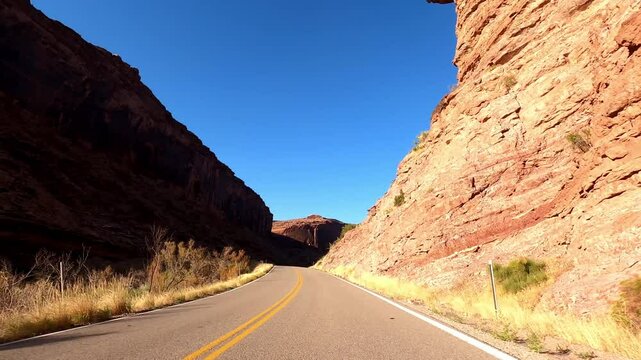Utah Driving 2059 Moab Red Rock Desert