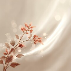 Fototapeta premium Elegant Floral Design on Delicate Fabric