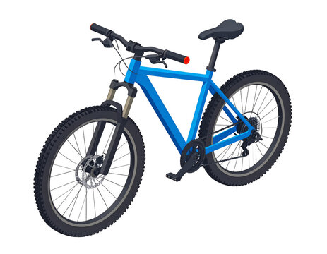 Isometric Icon of Mountain Bike