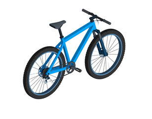 Fototapeta premium Isometric Icon of Mountain Bike