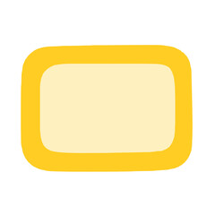 Blank name tag illustration