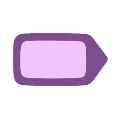 Blank name tag illustration