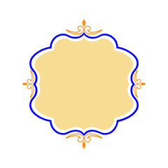 Vector ornamental color Frame Border