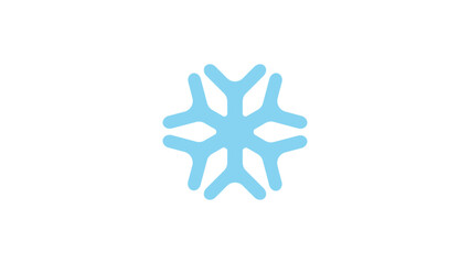 snowflake on white background