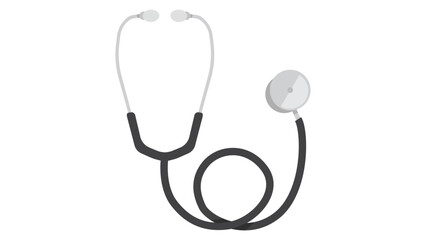 stethoscope on white background