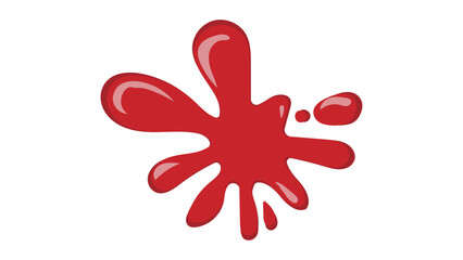 red paint splash