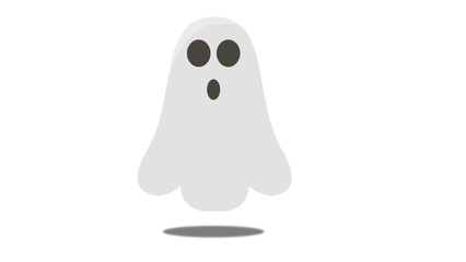 black and white ghost
