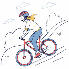Bicycle Ride & New Qualityful Design Vector art 