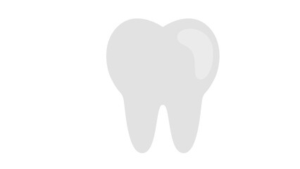 tooth isolated on white