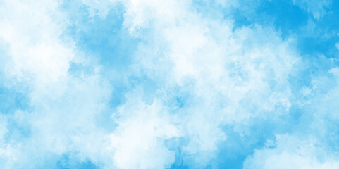 abstract blue watercolor grunge texture, Light sky blue shades watercolor background, he summer heaven is colorful clearing day blurred and grainy blue powder explosion on white background, 