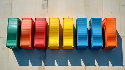 Colorful containers 