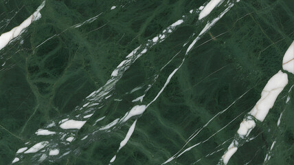 Full-frame 2D slab of Tinos Green marble with rich deep green base and fine white veins.
