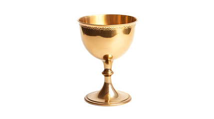 Elegant Golden Chalice Isolated on Tranasparent Background for Luxury Design Projects