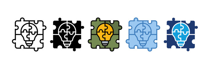 Puzzle Icon Element For Design