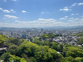 Obraz premium 和歌山城から見た和歌山市