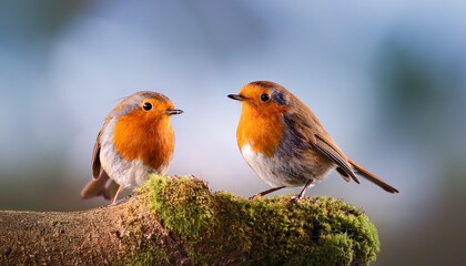 generative ai crafts a redbreast robin bird portrait with precision generative ai