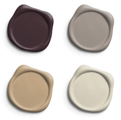 Modern Minimalist Wax Seal Collection in Neutral Tones