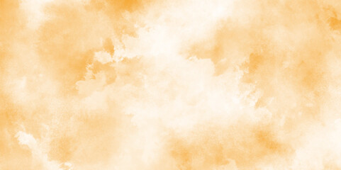 Abstract orange or brown painted watercolor paper background, Close-up grunge texture of colorful mulberry paper, beige background with a soft gradient brown grunge texture.