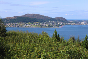 Beautiful landscape of Alesund city in the summer, Norway