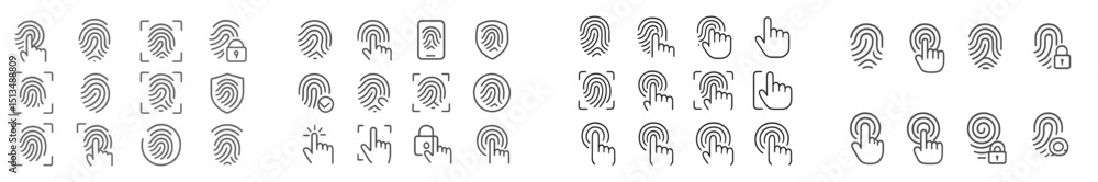 Poster collection of diverse hand gesture icons used for communication and interaction in digital interface