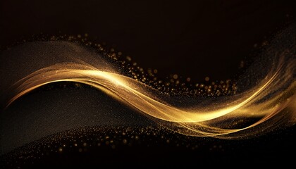 particle luxury gold abstract background wavy movement for happy new year and merry christmas festive season